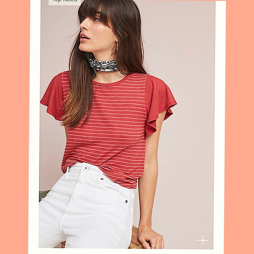 T.La  Roadtrip Flutter Sleeve Tee